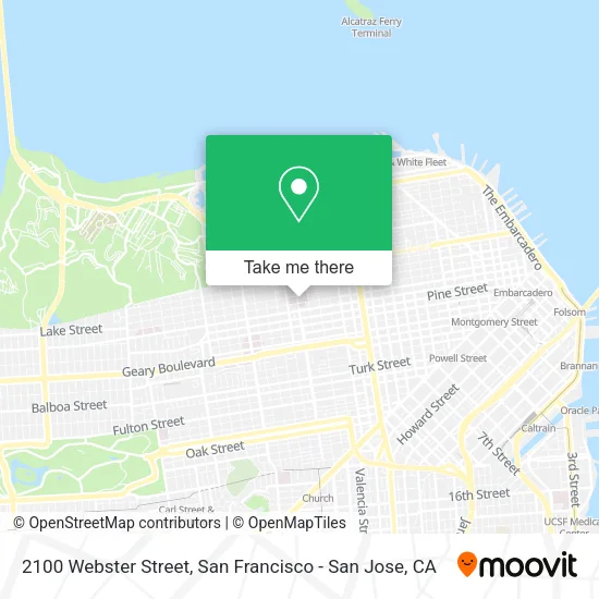 2100 Webster Street map