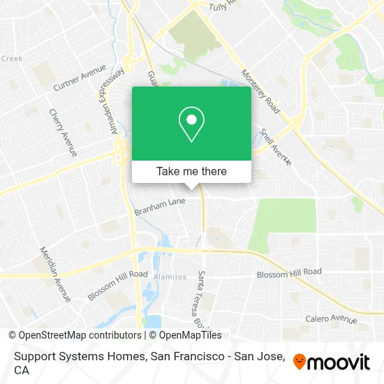 Support Systems Homes map