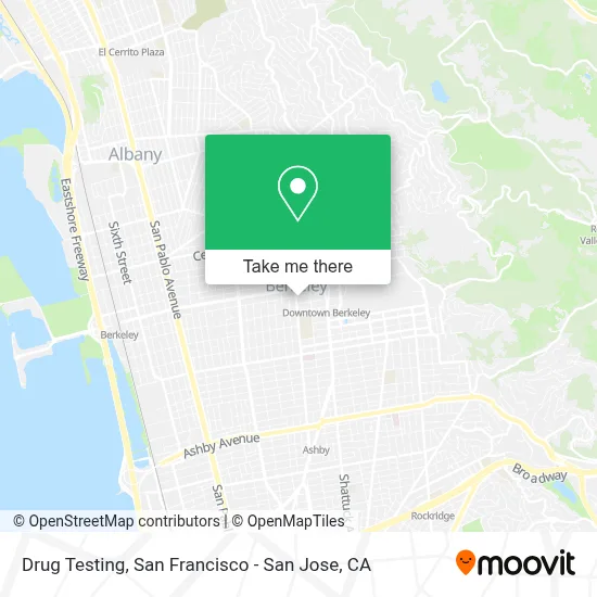 Drug Testing map