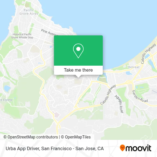 Urba App Driver map