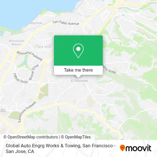 Global Auto Engrg Works & Towing map