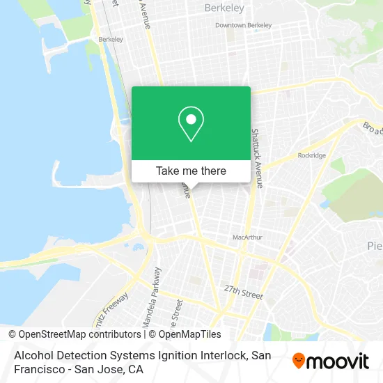Alcohol Detection Systems Ignition Interlock map