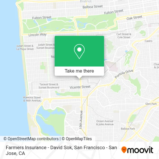 Farmers Insurance - David Sok map
