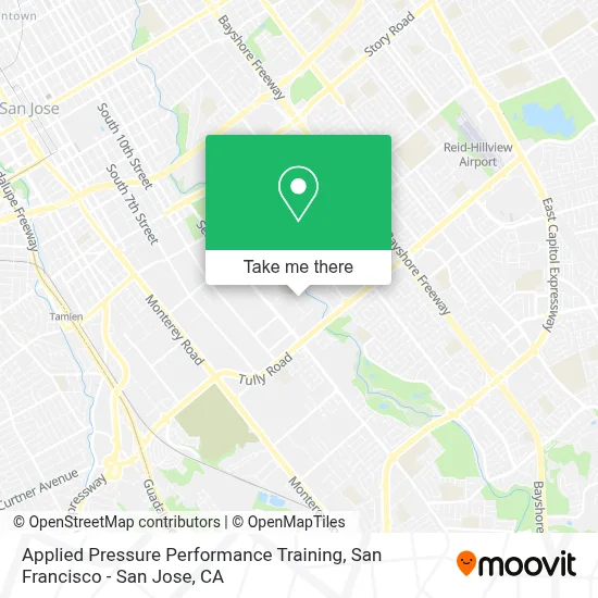Applied Pressure Performance Training map