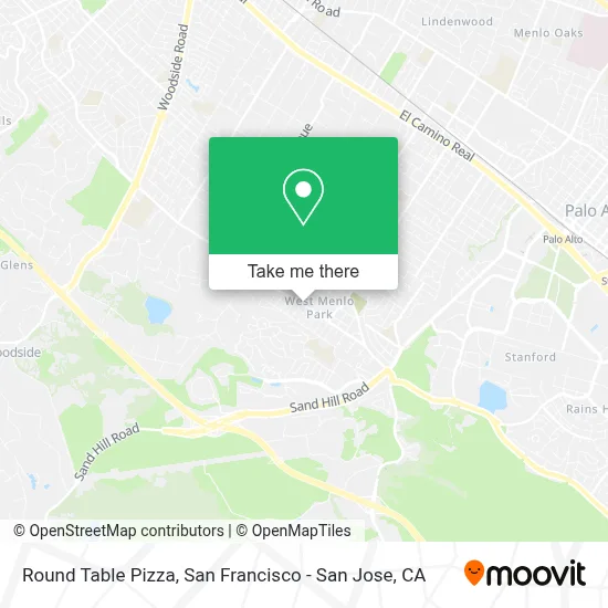 Round Table Pizza map