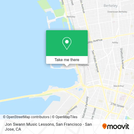 Jon Swann Music Lessons map