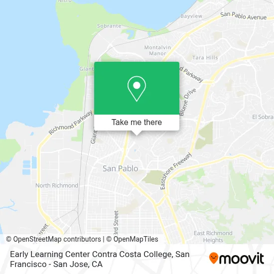 Early Learning Center Contra Costa College map