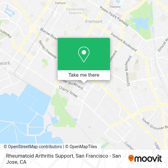 Rheumatoid Arthritis Support map