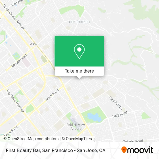 First Beauty Bar map