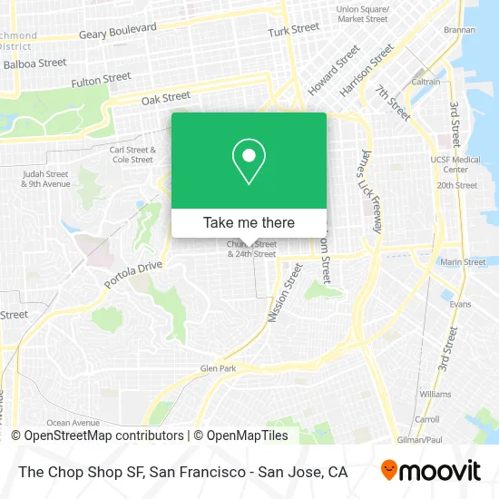 The Chop Shop SF map