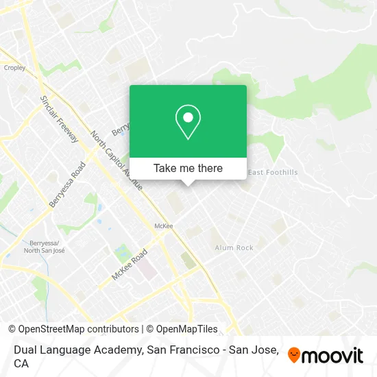 Dual Language Academy map
