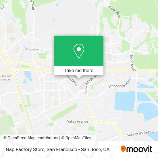 Gap Factory Store map