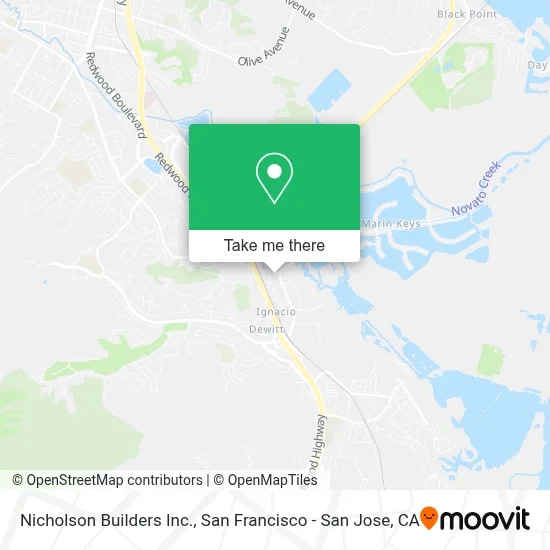 Nicholson Builders Inc. map