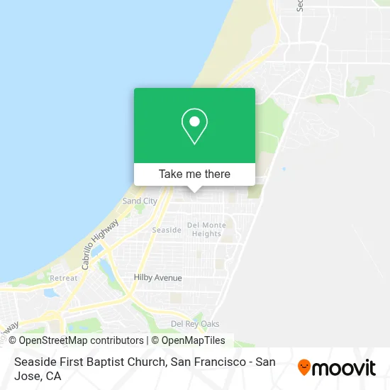 Seaside First Baptist Church map