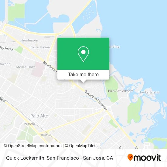 Quick Locksmith map