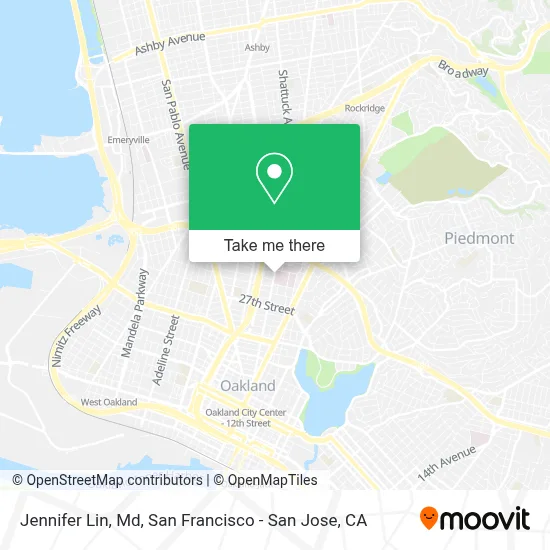 Jennifer Lin, Md map