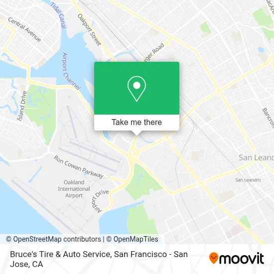 Bruce's Tire & Auto Service map