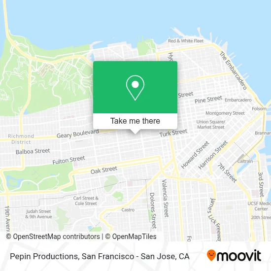 Pepin Productions map