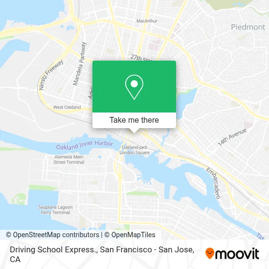 Driving School Express. map