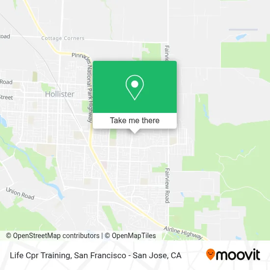 Life Cpr Training map