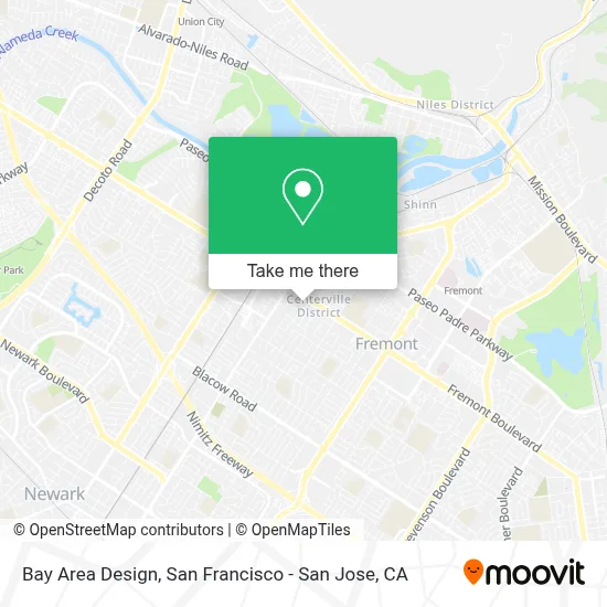 Bay Area Design map