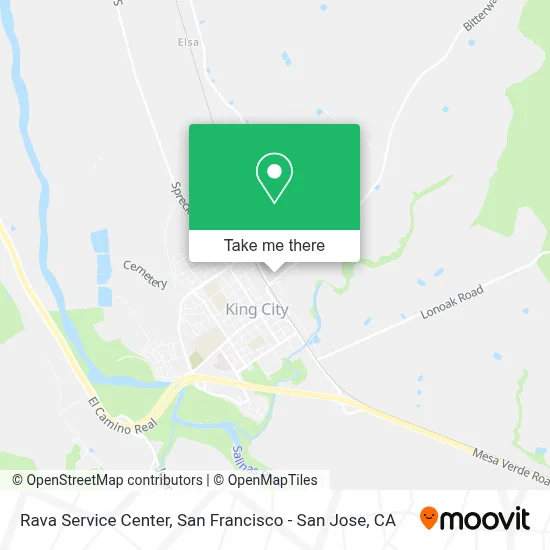 Rava Service Center map