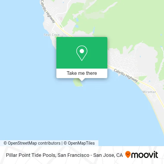 Pillar Point Tide Pools map