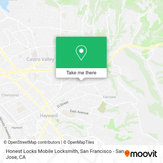Honest Locks Mobile Locksmith map