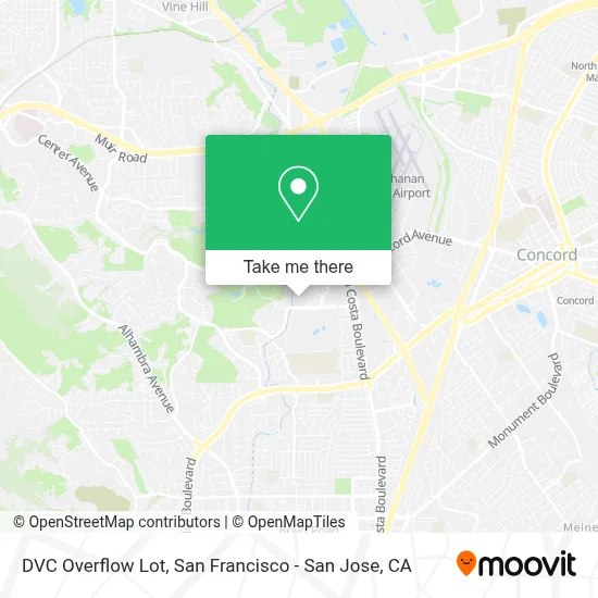 DVC Overflow Lot map