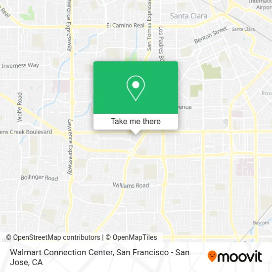 Walmart Connection Center map