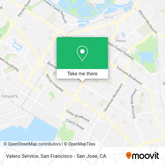 Valero Service map
