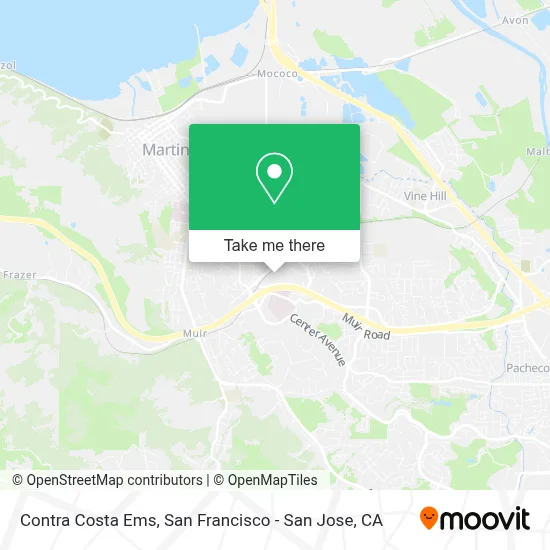 Contra Costa Ems map