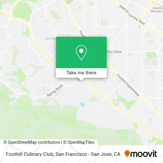 Foothill Culinary Club map