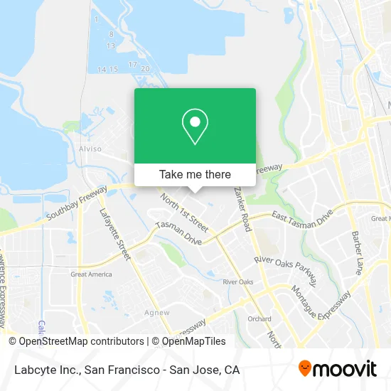 Labcyte Inc. map