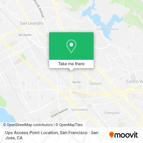 Ups Access Point Location map