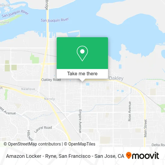 Amazon Locker - Ryne map