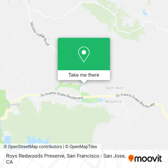 Roys Redwoods Preserve map