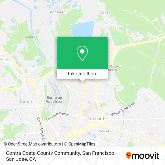 Contra Costa County Community map