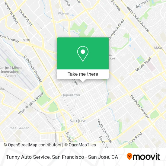 Tunny Auto Service map