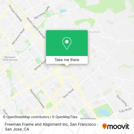 Freeman Frame and Alignment Inc map