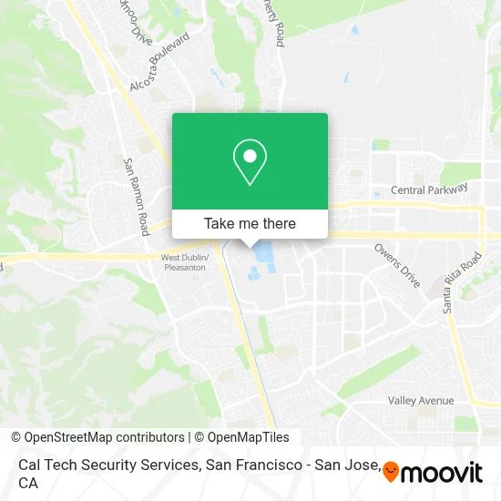 Cal Tech Security Services map