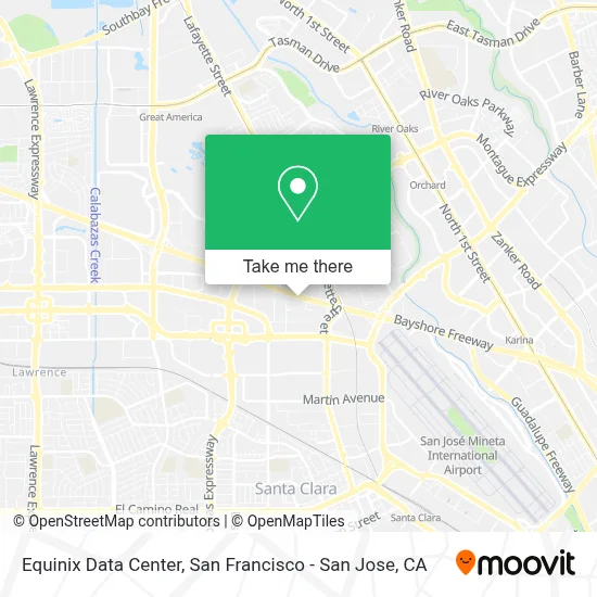 Equinix Data Center map