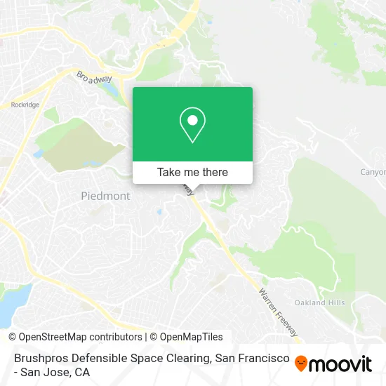 Brushpros Defensible Space Clearing map