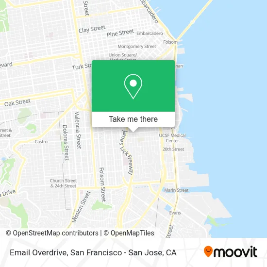 Email Overdrive map