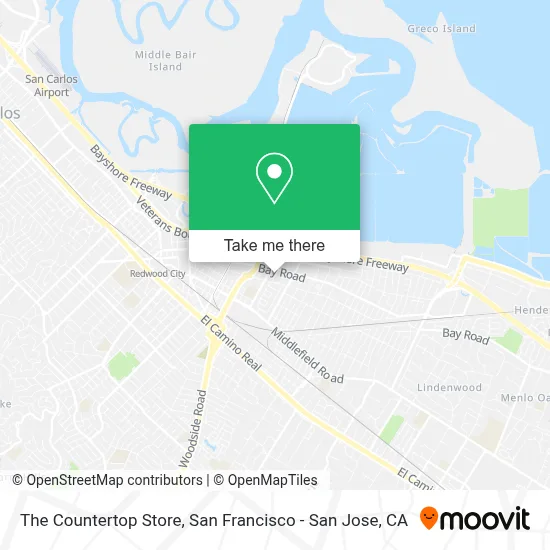 The Countertop Store map