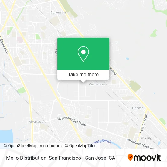 Mello Distribution map