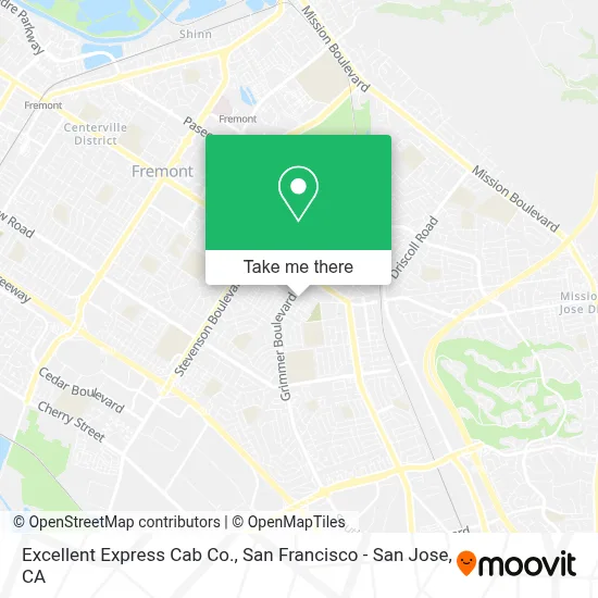 Excellent Express Cab Co. map