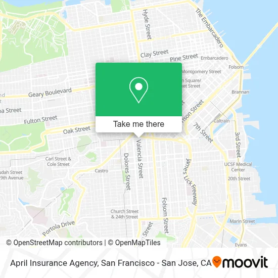 April Insurance Agency map
