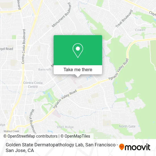 Golden State Dermatopathology Lab map
