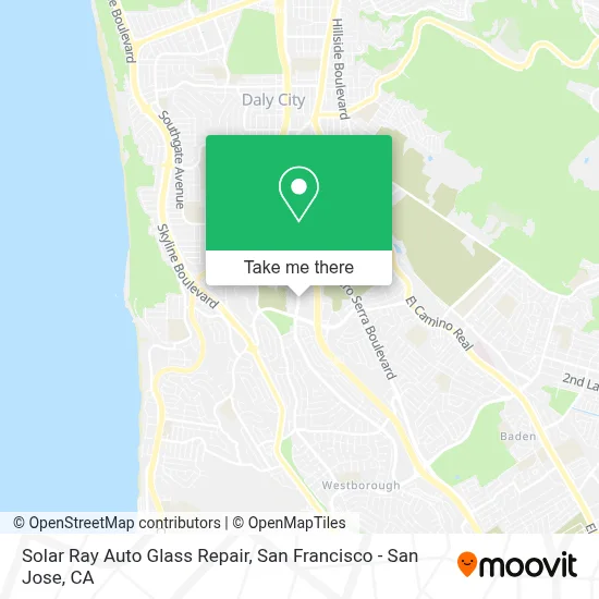 Solar Ray Auto Glass Repair map